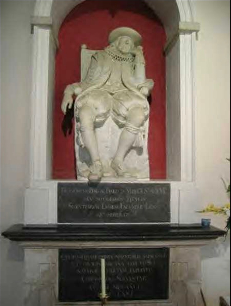 bacon tomb statue
